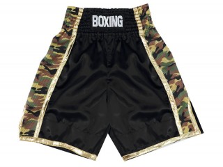 Pantalon de boxeo personalizado : KNBSH-034-Negro